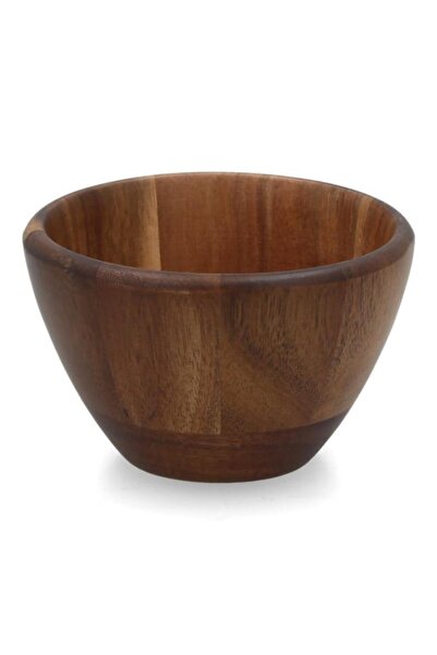 Generic Bien Servi Multipurpose Round Wooden Bowl Dark Brown 11 x 7cm G18-G045-1