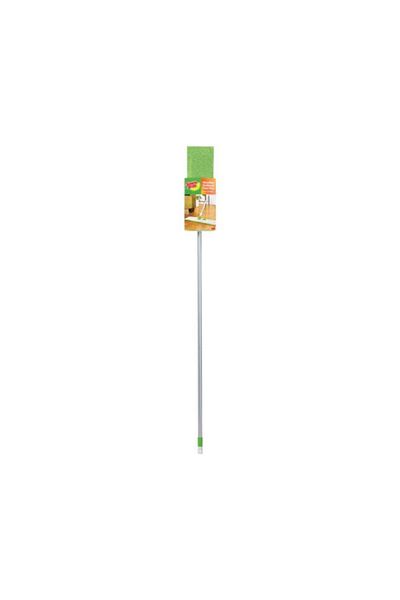 Generic Scotch Brite Microfiber Hardwood Flat Floor Mop with Stick Green and Silver 17inch