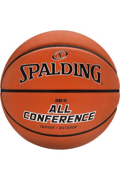 Generic SPALDING All Conference High-Quality Indoor Basketball Orange and Black 28.5 Inch