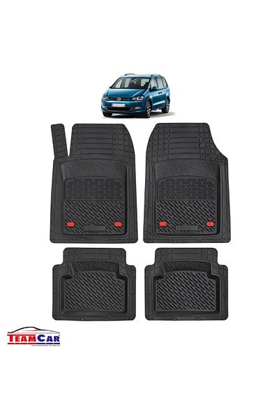 TEAMCAR ® Car Mats Tray Type Compatible With Volkswagen Sharan 7n Mpv (2010–2022)