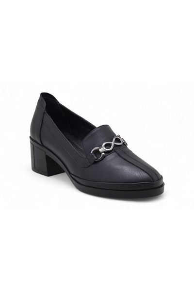 Beety 513 Genuine Leather Heeled Women's Shoes