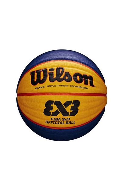 Generic Wilson Fiba 3x3 Official Game Basketball Yellow and Blue 28.5inch WTB0533XB