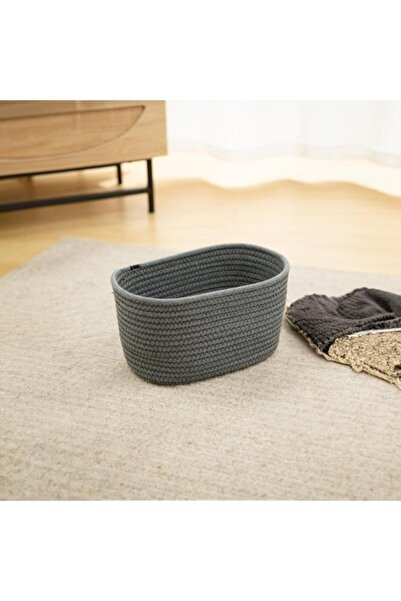 Generic سلة تخزين متينة وخفيفة الوزن من هوني بي، لون رمادي SB0193A، موفرة للم...