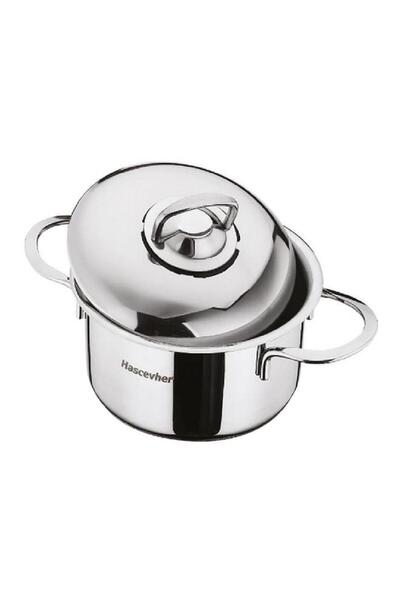 Generic طاجن هاشفير ميني من الفولاذ المقاوم للصدأ مع غطاء فضي 16 سم 3TTCLK021...