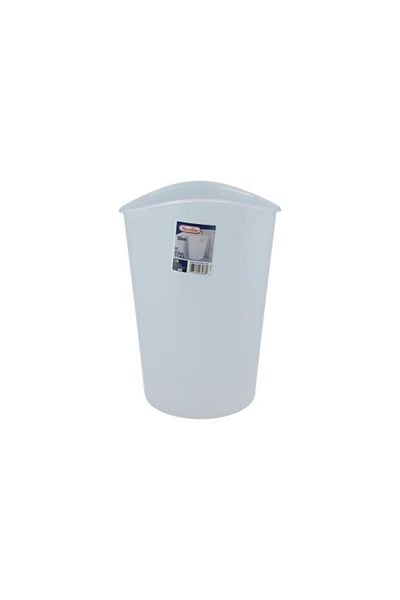 Generic Sterilite Oval Shaped Waste Basket White 11.4 Liter