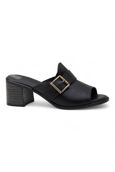 Mammamia D24Yt-2360 Genuine Leather Women's Slippers