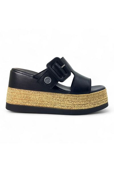 Mammamia D24Yt-2305 Genuine Leather Women's Slippers