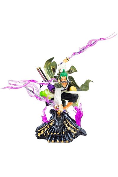 Choice 20CM No box One Piece Figure 22cm Roronoa Zoro Roof Sauron Three-Knife Fighting Skill Anime Action M
