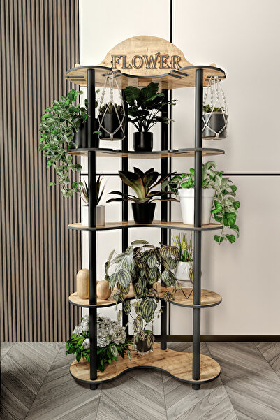 Genel Markalar MİMOSA ÇİÇEKLİK SAKSILIK ÇOK AMAÇLI RAFI MEŞE