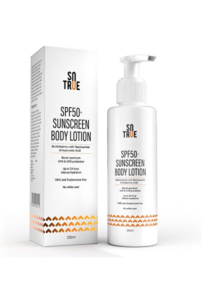 Sotrue لوشن للجسم بعامل حماية من الشمس 50+ مع حماية من الأشعة فوق البنفسجية U...