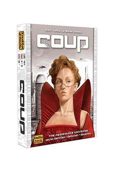 HALAMODO Coup Strategy Board Game For Children with Playing Cards and Chips (2-6 Players)