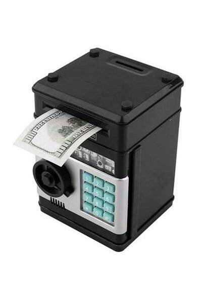 HALAMODO Kids Electronic Money Safe Box Password Saving Bank ATM for Coins and Bills