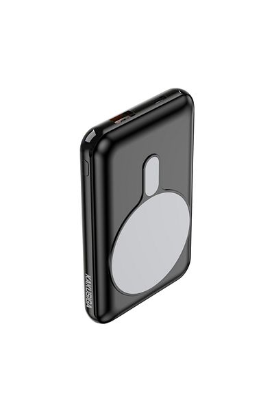 REDz Accessories MagSafe KSC-709 battery, Mini Powerbank 10,000mAh, USB port and Type-C, Black