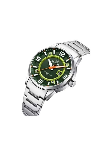 Naviforce Men’s Luxury Quartz Stainless Steel Watch – Waterproof, Classic Analog Design, Date Display