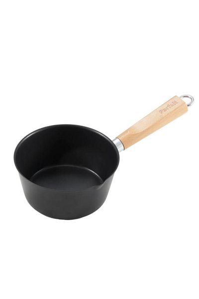 Generic PARFAIT High Quality Saucepan with Wooden Handle Black and Beige 16cm 31116-KE