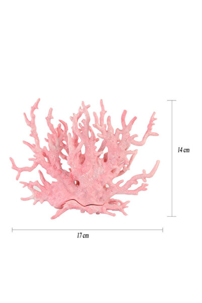 Choice1 نباتات بلاستيكية اصطناعية بلون المرجان الوردي الفاتح، مقاس 14 سم × 17...