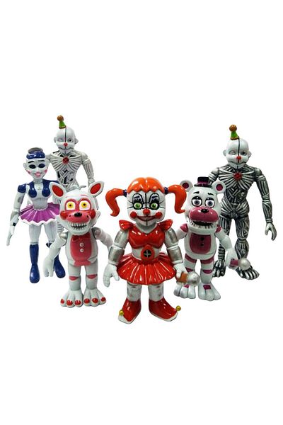 BANDAI B 4.5 Inches Fnaf Figures Blacklight Bonnie Foxy Chica Freddy Frostbe Action Figure Pvc Collection .