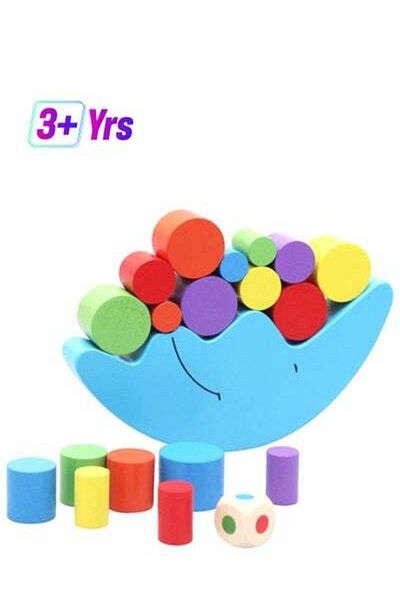 HALAMODO Wooden Moon Balancing Stacking Block Set 19