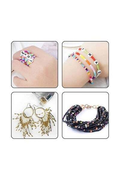 HALAMODO 10000PCS Small Colourful Gemstone Bracelet Beads With A-Z Alphabet Letter DIY Bead Making Kit