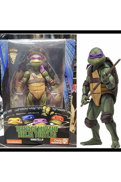 BANDAI no box B In Stock Neca Turtles 1990 Movie Style Pizza Club Raphael Leonardo Michelangelo Donatello A