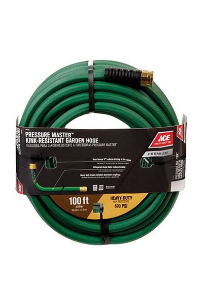 Generic خرطوم حديقة ACE Pressure Master شديد التحمل ومقاوم للالتواء، مقاس 5/8 بوصة × 100 قدم
