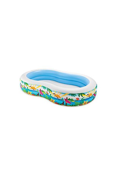 Generic حوض سباحة INTEX Swim Center Paradise Seaside Snorkel Fun قابل للنفخ للأطفال متعدد الألوان