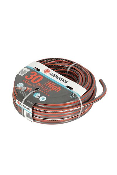 Generic خرطوم حديقة GARDENA عالي المرونة بتصميم خالٍ من التشابك باللونين الأسود والبرتقالي، 30 مترًا × 1/2 بوصة