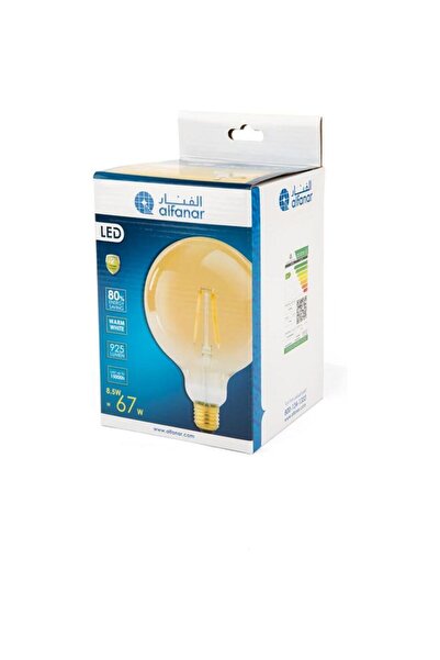 Generic مصباح LED كروي من الفلامنتال موفر للطاقة 8 واط 2200 كلفن LEDT-FK8WG2200K أبيض دافئ