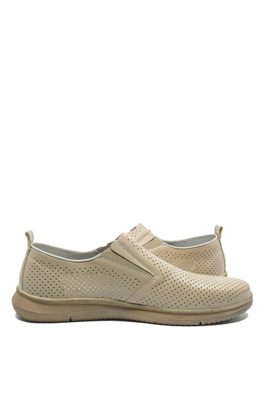 Rieker Men's casual shoes Rieker beige natural leather wide fit