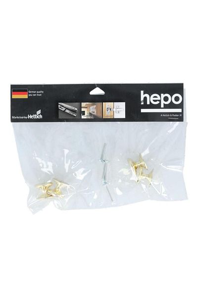 Generic Hettich 4-Piece High-Quality Cabinet Door Knob Set 25mm Gold S907110902