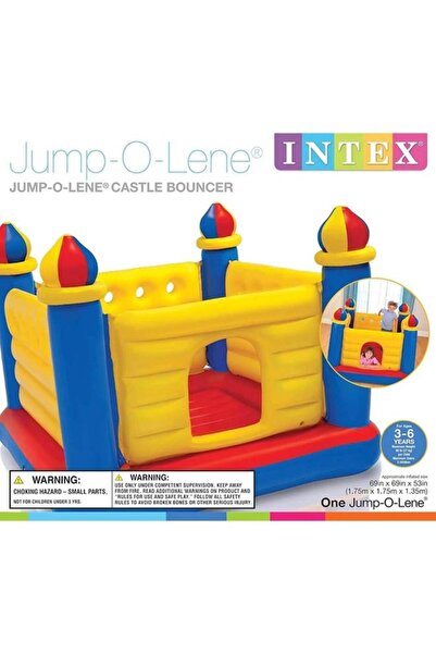 Generic INTEX Jump-O-Lene Inflatable Castle House Bouncer Multicolor INTX-48259