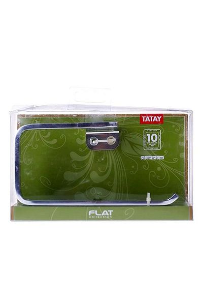 Generic TATAY Wall Mounted Durable Flat Aluminium Towel Ring Silver 6198700
