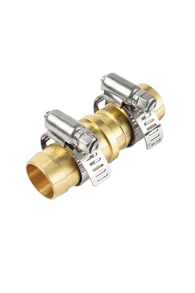Generic ACE Heavy Duty Corrosion Resistant Brass Male Hose Repair Gold and Silver 3/4inch 7436785