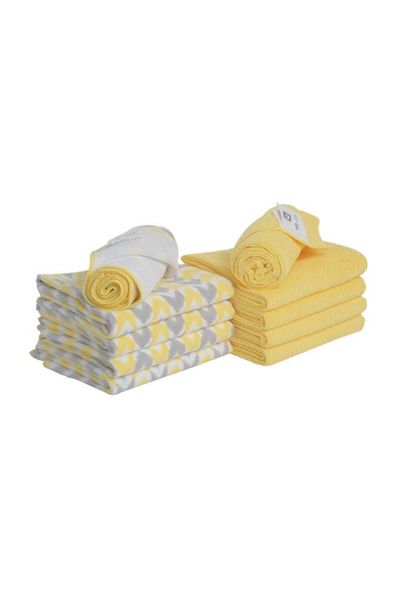 Generic Kitchen World Kitchen World 10-Piece Super Absorbent Microfiber Kitchen Towel Set Multicolor