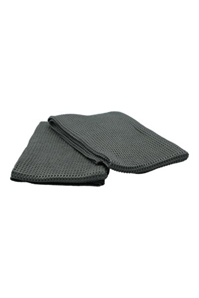 Generic Mukitchen 2-Piece Waffle Cadet Towel Grey 12 x 25inch