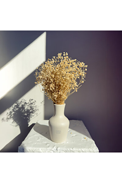 THEIA HOME مزهرية كلاسيكية باللون البيج