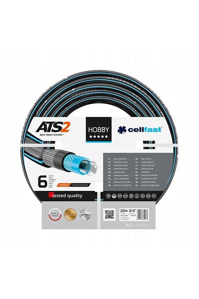 Cellfast Garden Hose, Anti-Kind, 6 Layers, 3/4", 25 M,