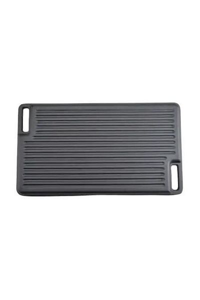 Perfect Home Grill plate, cast iron, rectangular, 2 sides, 45.5x26 cm, Perfect Home
