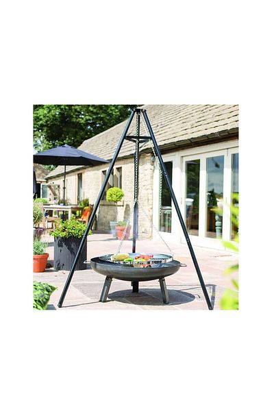 Strend Pro Garden barbecue, round grill, with tripod, 51x32/66 cm, Bavaria