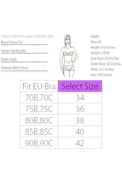 fulina Nursing Bra,Maternity Bra,Front Clasp And Bridge Button, 3D Cut