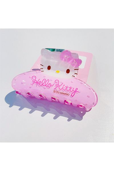 SANRIO Hello Kitty Kawaii Sanrio Y2K Anime Hello Kitty Hair Clip Cute Kuromi Cinnamoroll Acrylic Girl Big C