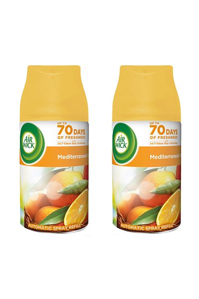 Air Wick Set of 2 Freshmatic air freshener refills, Air Wick, Mediterranean Summer, 2 x 250 ml