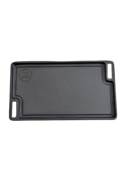 Perfect Home Grill plate, cast iron, rectangular, 2 sides, 45.5x26 cm, Perfect Home
