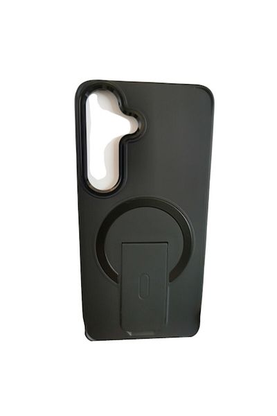 Gtech Flickstand Magsafe Case, G-Tech, compatible with Samsung Galaxy S25, TPU+Polycarbonate, Matte, Black