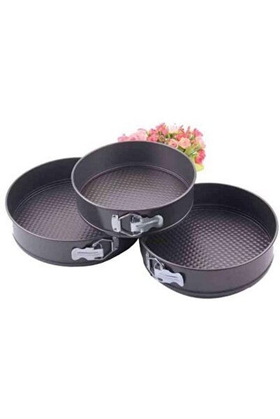 China Set 3 tăvi de copt, ZakupyTV, 18/20/22 cm, Negru