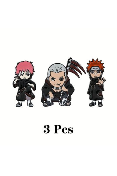 Miniso XZ5394 3/4/10 Pcs Cartoon blood anime characters creative personality brooch Metal badge decoration