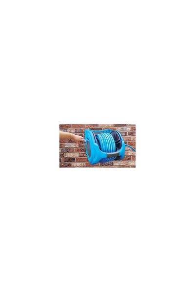 AQUACRAFT Garden Hose Reel, Spray Gun, 1/2", 25 M,