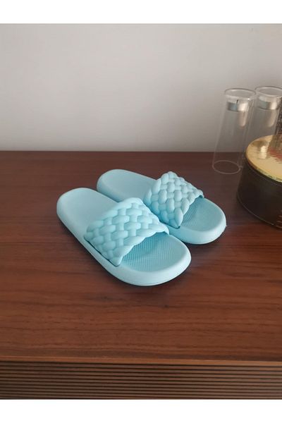Behtah Kundura Tricotat cu aspect de paie, talpă anti-alunecare, papuci moale flexibili, plajă, mare, piscină, zidi