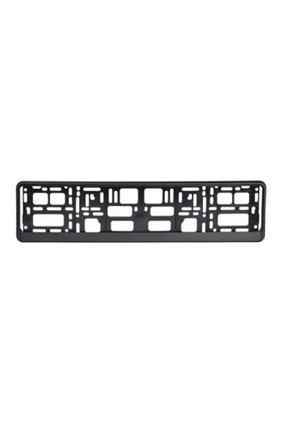 motor starter Glossy black license plate holder with rail
