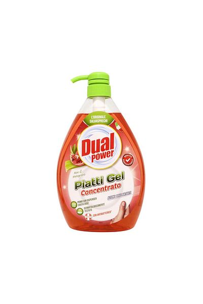 Dual Power Detergent Concentrat Vase Dual Power cu Aloe si Rodie 1000 Ml